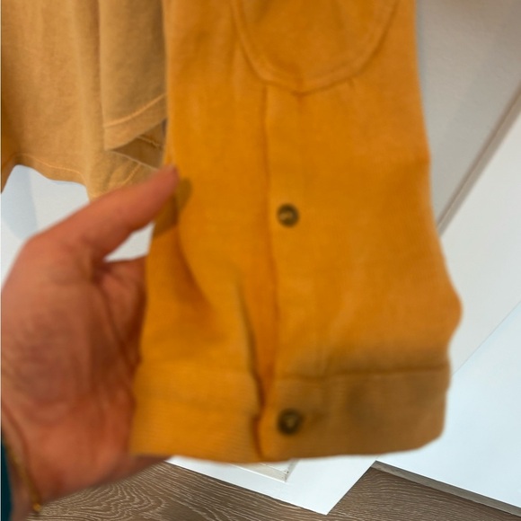 We The Free Gold Buttoned Tunic with Polo Collar - Picture 6 of 6